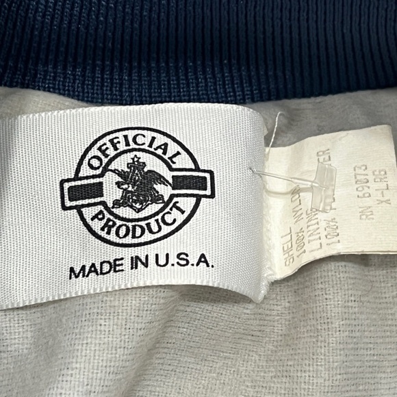 Vintage 80s Oswego Softball Hall of Fame Budweiser Baseball 1980s Jacket - Picture 5 of 6